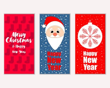 Mutlu Noeller ve mutlu yeni yıl tebrik kartları   