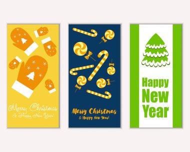 Mutlu Noeller ve mutlu yeni yıl tebrik kartları   