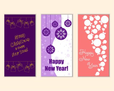 Mutlu Noeller ve mutlu yeni yıl tebrik kartları  