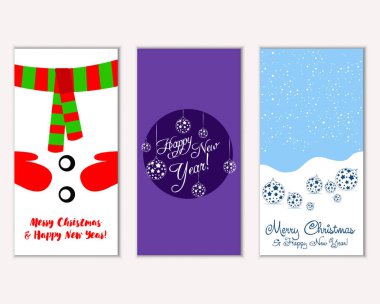 Mutlu Noeller ve mutlu yeni yıl tebrik kartları  