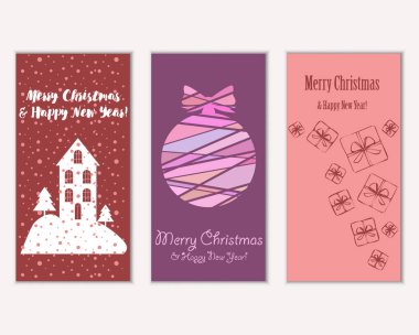 Mutlu Noeller ve mutlu yeni yıl tebrik kartları    