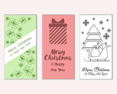 Mutlu Noeller ve mutlu yeni yıl tebrik kartları   