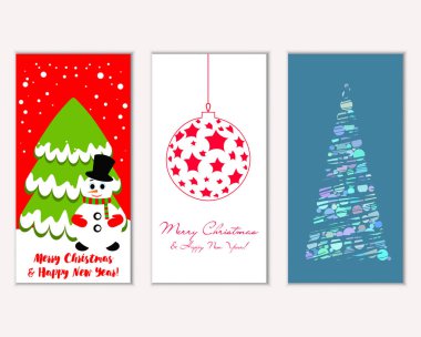 Mutlu Noeller ve mutlu yeni yıl tebrik kartları  