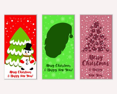 Mutlu Noeller ve mutlu yeni yıl tebrik kartları  