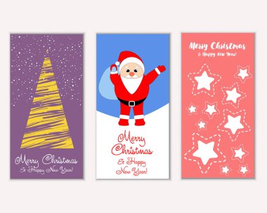 Mutlu Noeller ve mutlu yeni yıl tebrik kartları   