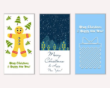 Mutlu Noeller ve mutlu yeni yıl tebrik kartları  