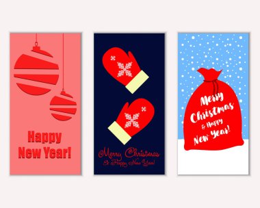 Mutlu Noeller ve mutlu yeni yıl tebrik kartları   