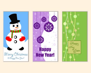 Mutlu Noeller ve mutlu yeni yıl tebrik kartları  