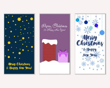 Mutlu Noeller ve mutlu yeni yıl tebrik kartları   
