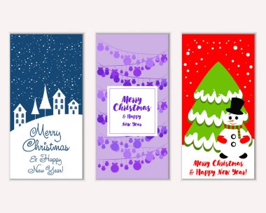 Mutlu Noeller ve mutlu yeni yıl tebrik kartları   