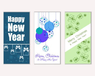 Mutlu Noeller ve mutlu yeni yıl tebrik kartları   