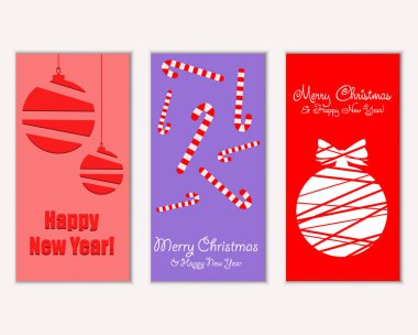 Mutlu Noeller ve mutlu yeni yıl tebrik kartları   