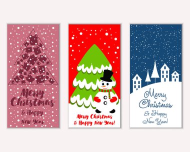 Mutlu Noeller ve mutlu yeni yıl tebrik kartları  
