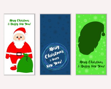 Mutlu Noeller ve mutlu yeni yıl tebrik kartları  