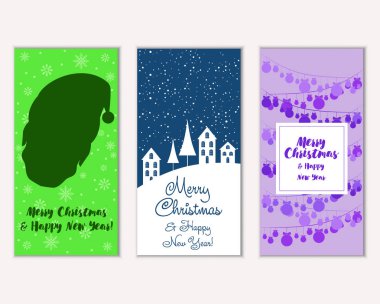 Mutlu Noeller ve mutlu yeni yıl tebrik kartları  