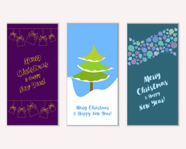 Mutlu Noeller ve mutlu yeni yıl tebrik kartları   