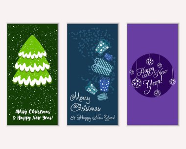 Mutlu Noeller ve mutlu yeni yıl tebrik kartları  