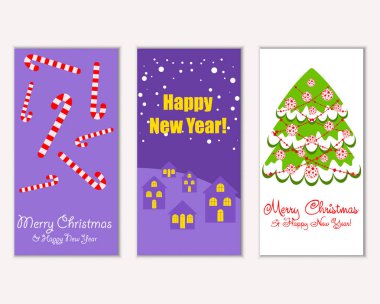 Mutlu Noeller ve mutlu yeni yıl tebrik kartları   