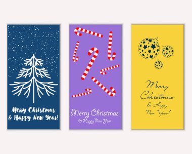 Mutlu Noeller ve mutlu yeni yıl tebrik kartları   