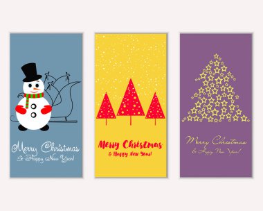 Mutlu Noeller ve mutlu yeni yıl tebrik kartları   