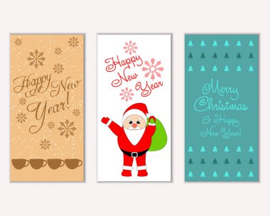 Mutlu Noeller ve mutlu yeni yıl tebrik kartları   