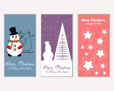 Mutlu Noeller ve mutlu yeni yıl tebrik kartları   