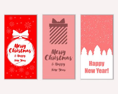 Mutlu Noeller ve mutlu yeni yıl tebrik kartları  