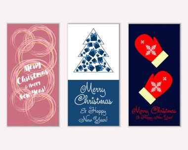 Mutlu Noeller ve mutlu yeni yıl tebrik kartları   