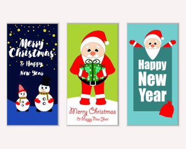 Mutlu Noeller ve mutlu yeni yıl tebrik kartları   
