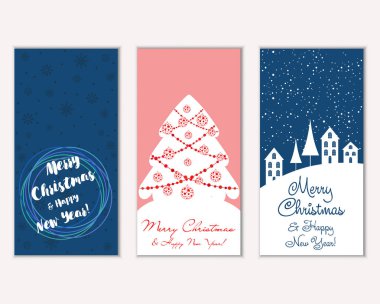 Mutlu Noeller ve mutlu yeni yıl tebrik kartları  