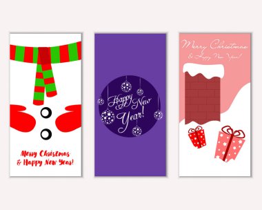 Mutlu Noeller ve mutlu yeni yıl tebrik kartları  