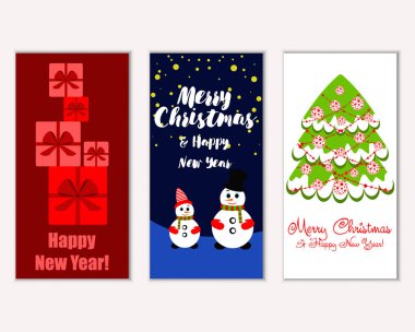 Mutlu Noeller ve mutlu yeni yıl tebrik kartları  