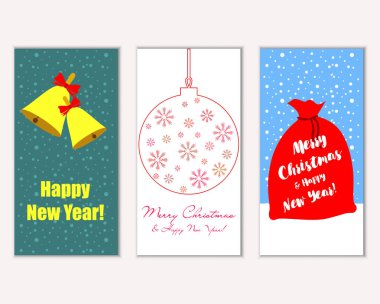 Mutlu Noeller ve mutlu yeni yıl tebrik kartları   