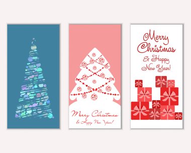 Mutlu Noeller ve mutlu yeni yıl tebrik kartları  