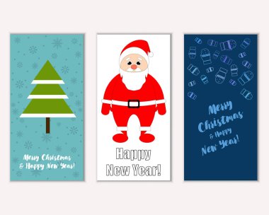 Mutlu Noeller ve mutlu yeni yıl tebrik kartları   