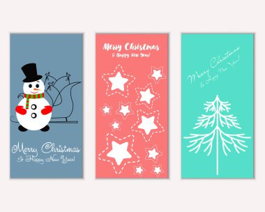 Mutlu Noeller ve mutlu yeni yıl tebrik kartları   