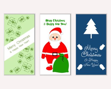 Mutlu Noeller ve mutlu yeni yıl tebrik kartları   