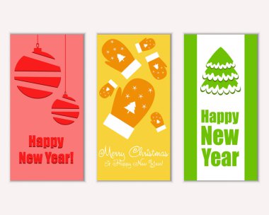 Mutlu Noeller ve mutlu yeni yıl tebrik kartları   