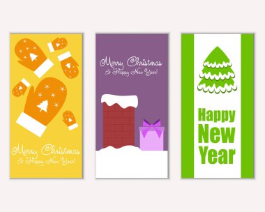 Mutlu Noeller ve mutlu yeni yıl tebrik kartları   