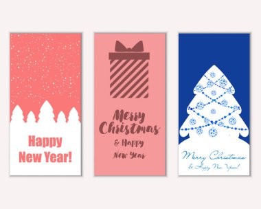 Mutlu Noeller ve mutlu yeni yıl tebrik kartları  