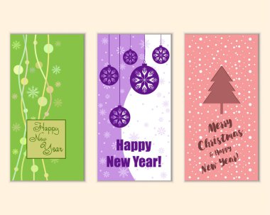 Mutlu Noeller ve mutlu yeni yıl tebrik kartları  