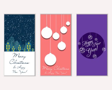 Mutlu Noeller ve mutlu yeni yıl tebrik kartları  