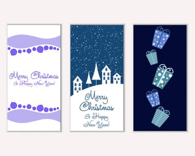 Mutlu Noeller ve mutlu yeni yıl tebrik kartları   