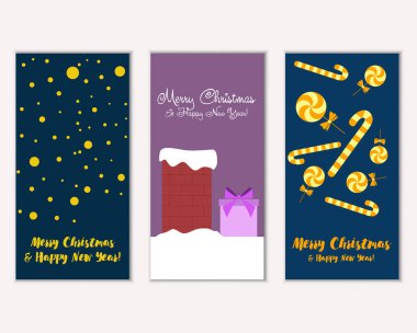 Mutlu Noeller ve mutlu yeni yıl tebrik kartları   
