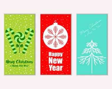 Mutlu Noeller ve mutlu yeni yıl tebrik kartları   