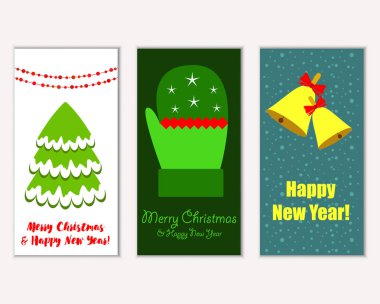Mutlu Noeller ve mutlu yeni yıl tebrik kartları   