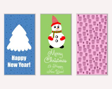 Mutlu Noeller ve mutlu yeni yıl tebrik kartları   