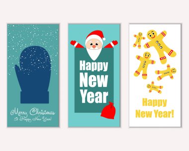 Mutlu Noeller ve mutlu yeni yıl tebrik kartları   
