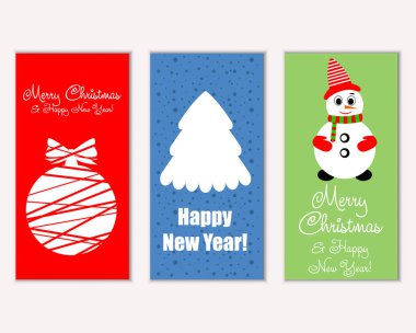 Mutlu Noeller ve mutlu yeni yıl tebrik kartları   