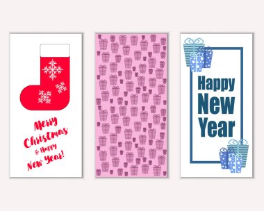 Mutlu Noeller ve mutlu yeni yıl tebrik kartları   